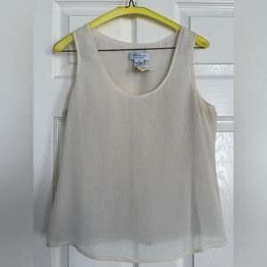 Emanuel Ungaro Women's Silk Top Beige Size 6 #141